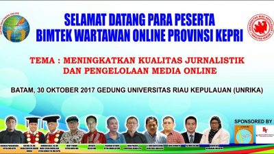 Besok IWO Kepri Gelar Bimtek Jurnalistik dan Pengelolaan Media Online di Unrika