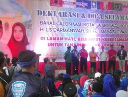 Deklarasi dan Doa Slamat Pasangan Calon Wali Kota/Wawako, “Lis-Maya” di Usung Lima Partai Pendukung