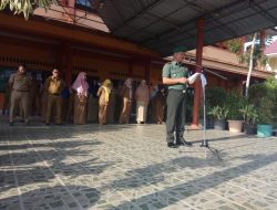 Menjadi Inspektur Upacara Bendera di SMAN 1 Bintim, Danramil Paparkan Bahaya Terorisme