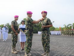 Serah terima Jabatan Danyonmarhanlan IV Tanjungpinang