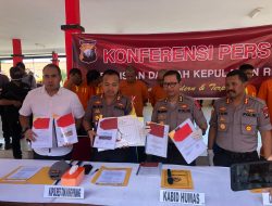 Polres Tanjungpinang Berhasil Ungkap Tindak Pidana Korupsi Pekerjaan Lanjutan Pembangunan fasilitas Pelabuhan Laut Dompak