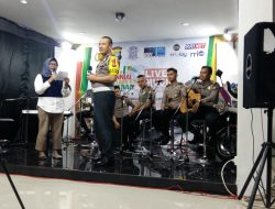 Dalam Rangka Menyukseskan kegiatan Millennial Road Safety Festival 2019, Penampilan Bhayangkara Band Polres Tanjungpinang Memukau