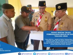 Bupati dan Wabup Bintan Tinjau Pembangunan Masjid Ar Rahim Tanjung Uban