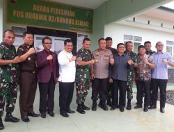 Pimpinan PT BAI, Apresiasi Peresmian Pos Koramil 02 Gunung Kijang Bintan