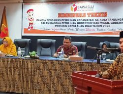 Bawaslu Kota Tanjungpinang Adakan Bimtek Pengawasan Bagi Panwascam