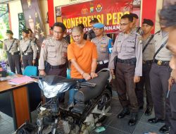 Curi Motor, Tersangka Diamankan Polisi saat Mengendarai