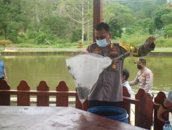 Imbangi Ketahanan Pangan, Kapolres Lingga AKBP Boy Herlambang Ajak Personelnya Membudidaya Ikan Air Tawar