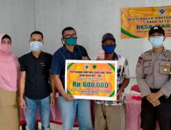 BLT Tahap Tiga di  Desa Marok Kecil Kabupaten Lingga Kembali Dibagikan