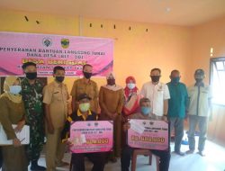121 Kepala Keluarga Desa Berindat Kabupaten Lingga Menerima BLT