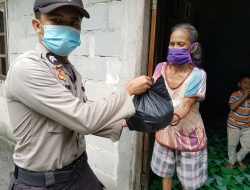 Lagi-Lagi Polres Lingga Membagikan Sembako Ke Masyarakat