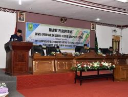 DPRD dan Pemkab Natuna Menggelar Rapat Paripurna Rancangan Perubahan APBD Tahun Anggaran 2020