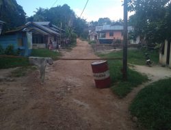 Pemilik Lahan Memblokade Area Jalan Menuju SPBB Milik Edi Akun di Kabupaten Lingga