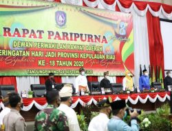 DPRD Kepri Bersama Pemprov Menggelar Paripurna Hari Jadi Provinsi Kepri Ke-18