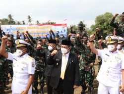 Gubernur Hadiri Upacara Penutupan Dikmaba & Dikmata PK TNI AL Angkatan XLI 2021