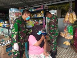 Gencarkan Vaksinasi, Tim Mobil Gurindam 12 Korem 033/WP Kodim 0315/Bintan Sisir Kelurahan Kampung Bugis