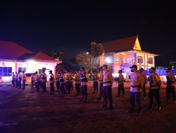 Polres Bintan Laksanakan Patroli Skala Besar Jelang Hari Pencoblosan Pilkades