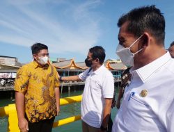 Plt Bupati Bintan Sambut Kedatangan Menparekraf RI di Pelabuhan Bulang Linggi, Tanjung Uban