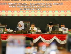 DPRD Kepri Gelar Paripurna Jawaban Pemrov Atas Pandum Fraksi Terhadap Penyampaian Ranperda Rencana Pembangunan Industri 2022-2042