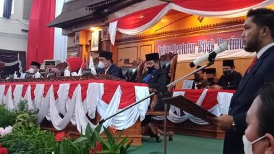 DPRD Kota Tanjungpinang Menggelar Rapat Paripurna Pengucapan Janji PAW Sisa Masa Jabatan Tahun 2019-2024