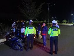 Berikan Rasa Aman Kepada Masyarakat, Sat Lantas Polresta Tanjungpinang Rutin Patroli di Jam Rawan