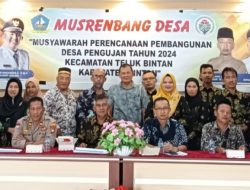 Kapolsek dan Jajarannya Serta Para Bhabinkamtibmas Ikut Dalam Musrenbang Tingkat Desa Di Bintan