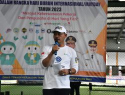 Sekdaprov Adi Tutup Liga Futsal Pekerja Sambut May Day 2023