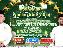Gubernur Ansar Jadi Khatib Sholat Idul Adha 1444 H di Lapangan Pamedan TAN