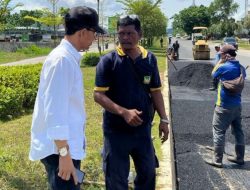 Tinjau Perbaikan Jalan Simpang KBC, Amsakar : Komitmen Pemko dalam Meningkatkan Infrastruktur Jalan dan Kenyaman Pengguna