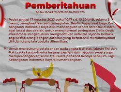 Semarakkan HUT ke-78 RI, Masyarakat Diimbau Pasang Bendera Merah Putih