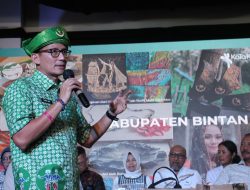 Menteri Pariwisata dan Ekonomi Kreatif Sandiaga Uno Dukung Workshop Kabupaten/Kota Kreatif di Bintan