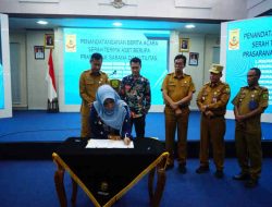 Pemko Tanjungpinang Terima Penyerahan Aset PSU dari 9 Pengembang