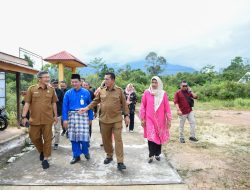 Ansar Silaturahmi Dengan Masyarakat Merawang Sekaligus Meresmikan Semenisasi Jalan Masuk SMKN 2 Lingga