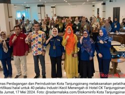 Disdagin Tanjungpinang Canangkan Pelatihan Sertifikasi Halal untuk Pelaku IKM