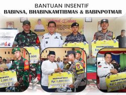 Pemprov Kepri Serahkan Insentif untuk Personel Babinsa, Bhabinkamtibmas dan Babinpotmar
