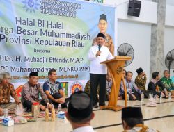 Bersama Menko PMK, Gubernur Ansar Hadiri Halalbihalal Keluarga Besar Muhamadiyah