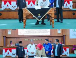 Pj Walikota, Andri Rizal Bersama DPRD Tandatangani Nota Kesepakatan Perubahan Kebijakan Umum APBD