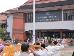 Pemkab Bintan Bersama ASN dan Non ASN Gelar Upacara Peringati Hari Jadi Provinsi Kepri Ke 22 Tahun