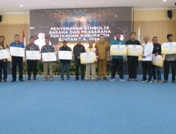 Pemkab Bintan dan DKP Kepri Gelar  Sosialisasi CBIB, Tingkatkan Produktifitas Pembudidaya Ikan Sekaligus Serahkan Bantuan Perikanan