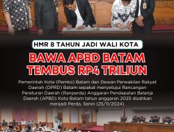 8 Tahun Jadi Walikota, HMR Bawa APBD Batam Tembus 4 Triliun