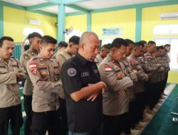 Polres Bintan Berduka, Gelar Sholat Ghaib untuk 3 Personel Polda Lampung yang Gugur