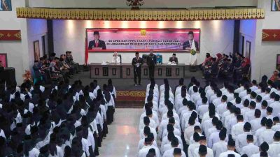 Wali Kota Lis Lantik 8 CPNS dan 517 PPPK, Dorong ASN Berakhlak dan Siap Berbenah