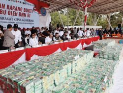 Pemusnahan 2 Ton Sabu di Batam, Wagub Kepri Apresiasi Kerja Keras Aparat Penegak Hukum