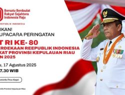 Pemprov Kepri Mengajak Masyarakat Untuk Meramaikan & Memeriahkan HUT Ke-80 RI