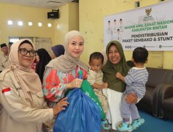 Hafizha Bersama BAZNAS Bintan Salurkan 100 Paket Sembako & Bantuan Stunting