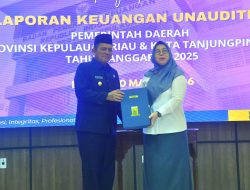 Gubernur Ansar Serahkan Laporan Keuangan Unaudited Tahun Anggaran 2025 ke BPK Kepri