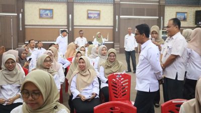 Bupati Iskandarsyah Fasilitasi Cek Darah Gratis untuk Ratusan ASN di Gedung Nilam Sari