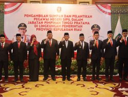 Gubernur Ansar Lantik Tujuh Pejabat Eselon II, Tekankan Amanah dan Prestasi Kerja