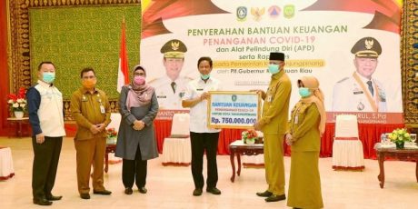 Plt. Gubernur H Isdianto Serahkan Bantuan Penanganan Covid-19 Untuk Pemko Tanjungpinang