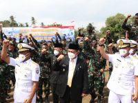 Gubernur Hadiri Upacara Penutupan Dikmaba & Dikmata PK TNI AL Angkatan XLI 2021